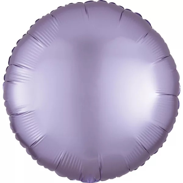 Balónek fóliový saténový kruh lila 43 cm