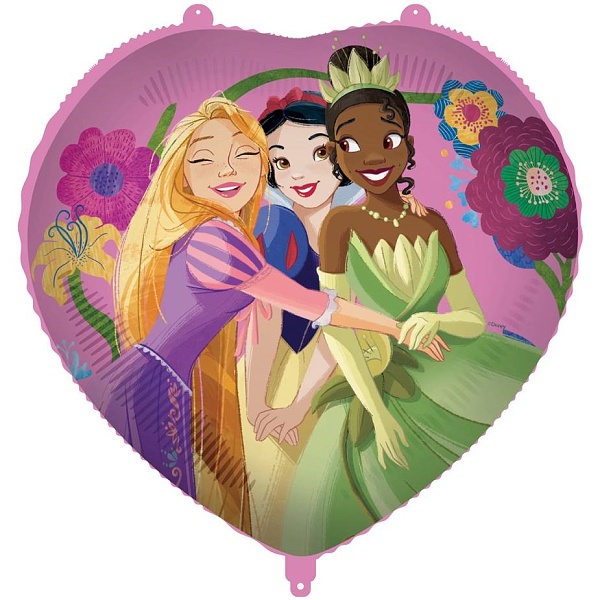 Balónek fóliový srdce Disney Princess 46cm