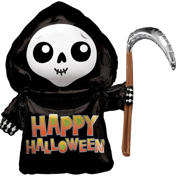 Balónek fóliový šťastný smrťák (66x68 cm)