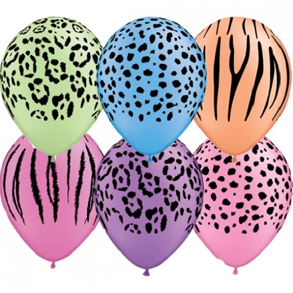 Balónek latexový Neon Safari 28 cm 1 ks