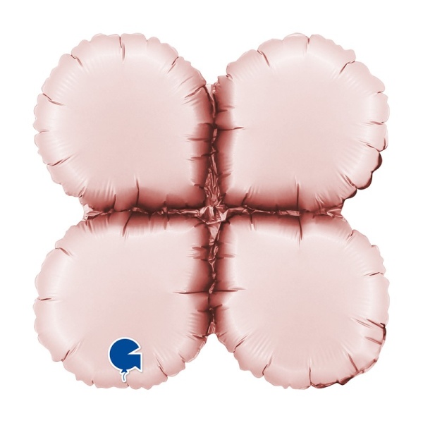 Balónková základna kapky saténová pastelově růžová 48 cm