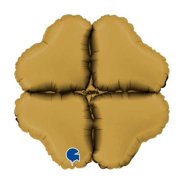 Balónková základna mini srdce saténová zlatá 30 cm