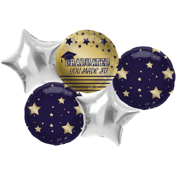 Balónkový buket Academic elegance 5 ks