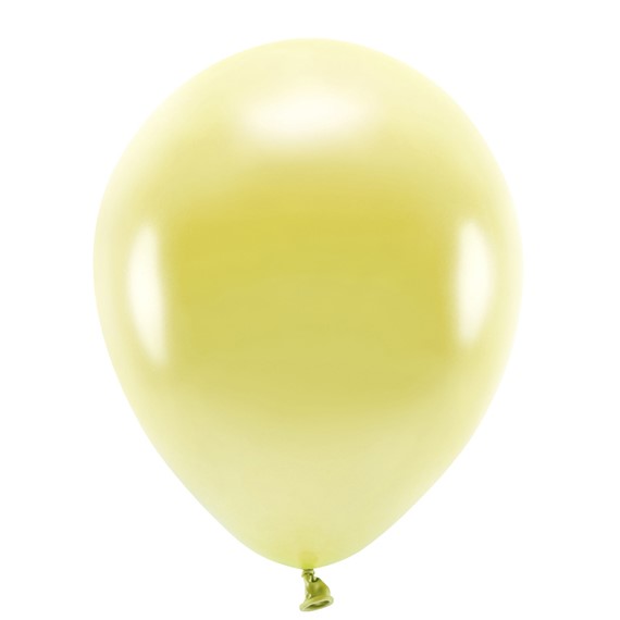 Balnky Eco 26cm metalizovan, svtle lut (1 bal./10 ks)