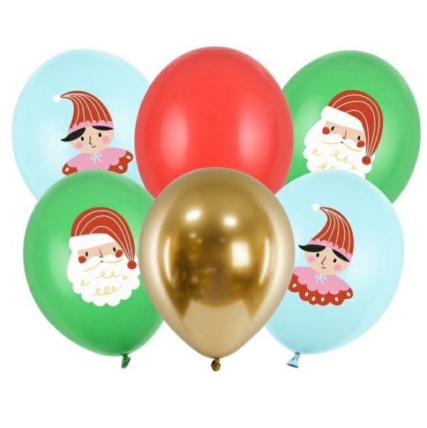 Vánoční balónky latexové Candy land 30 cm 6 ks