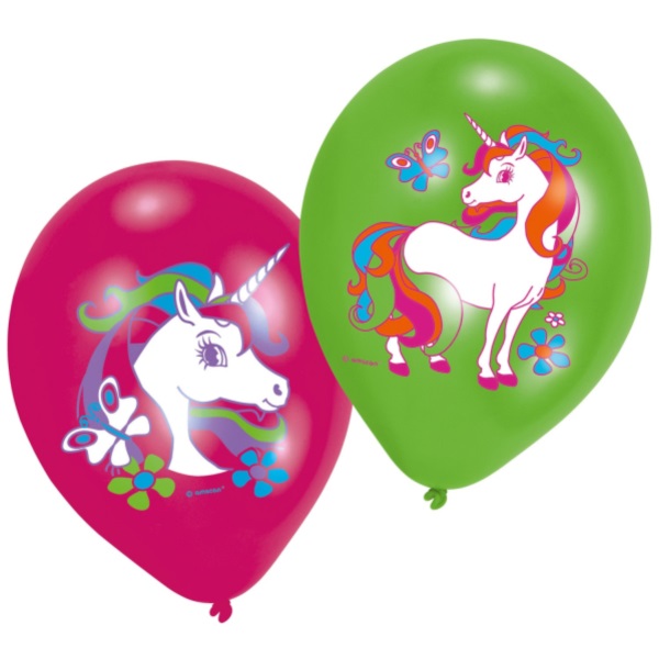 Balónky latexové Jednorožec 27,5 cm 6 ks