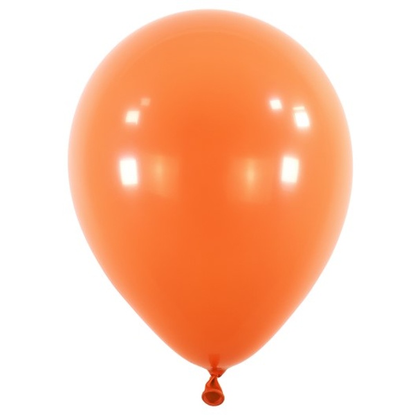 Levně Balónky latexové dekoratérské Crystal oranžové 27,5 cm 50 ks