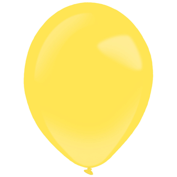 Balónky latexové dekoratérské Fashion žluté 27,5 cm 50 ks