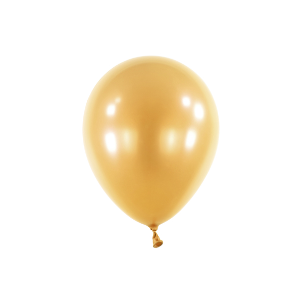 Balónky latexové dekoratérské Pearl zlaté 12 cm 100 ks