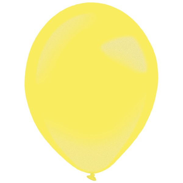 Balónky latexové dekoratérské metalické žluté 27,5 cm 50 ks