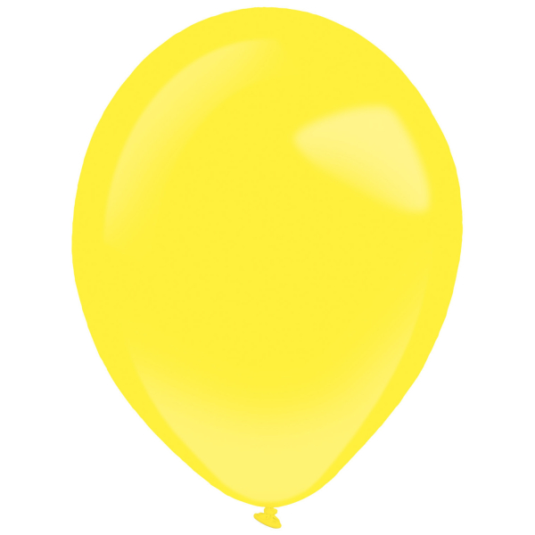Levně Balónky latexové dekoratérské pastelové žluté 27,5 cm 50 ks