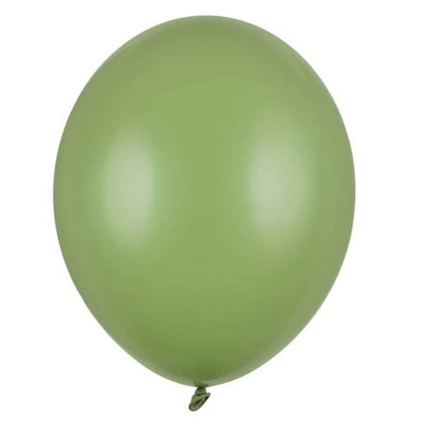 Levně Balónky latexové pastelové rozmarýnově zelené 27 cm 100 ks