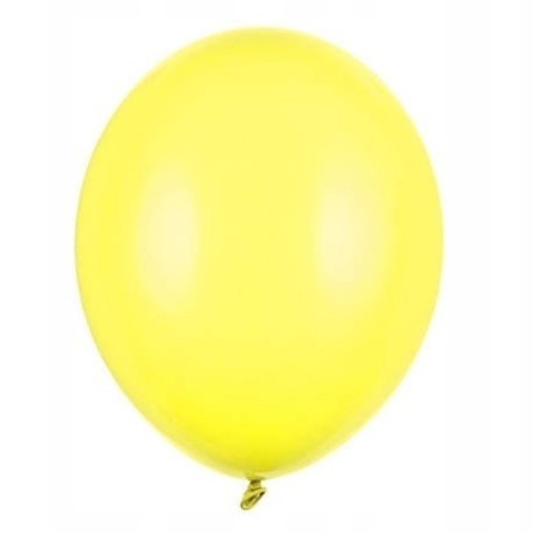 Levně Balónky latexové pastelové žluté 23 cm 100 ks