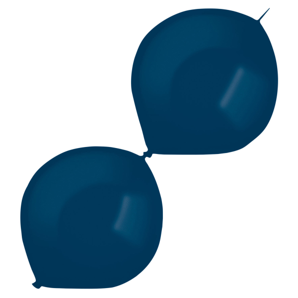 Balónky latexové spojovací dekoratérské metalické námořnicky modré 30 cm 50 ks