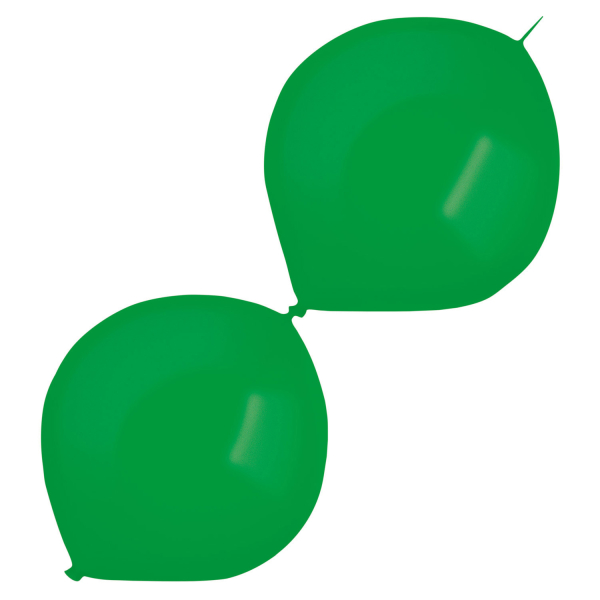 Balónky latexové spojovací dekoratérské metalické zelené 30 cm 50 ks