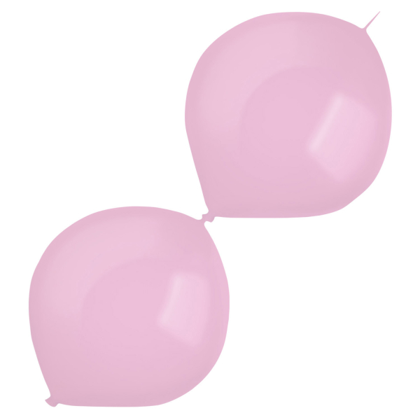 Balónky latexové spojovací dekoratérské pastelové růžové 30 cm 50 ks