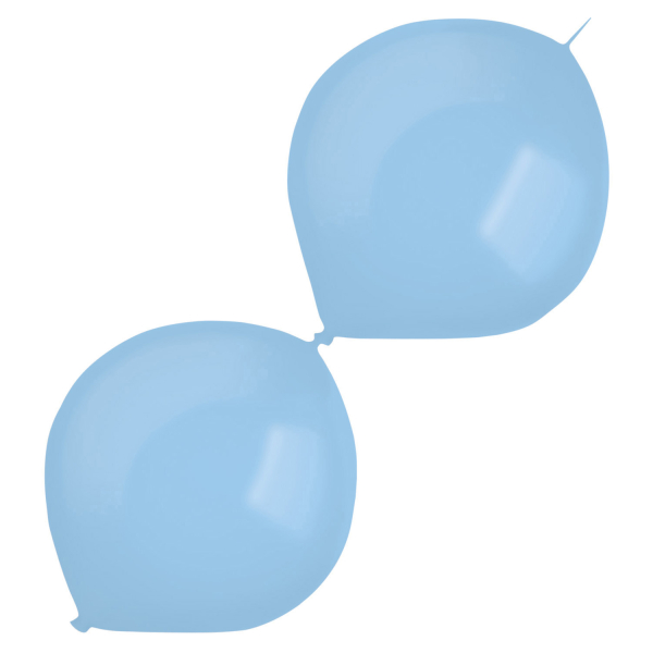 Balónky latexové spojovací dekoratérské pastelové světle modré 30 cm 50 ks