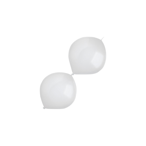Levně Balónky latexové spojovací dekoratérské perleťové bílé 15 cm 100 ks