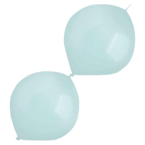 Balónky latexové spojovací dekoratérské perleťové mintové 30 cm 50 ks