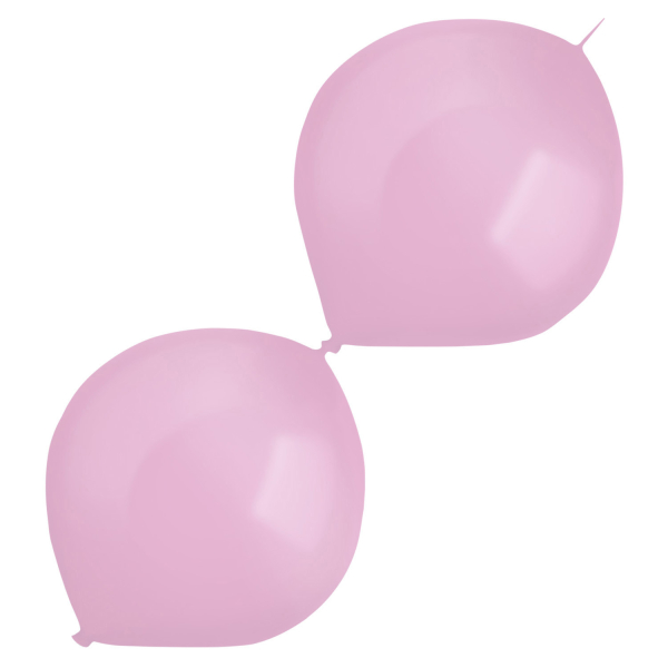 Balónky latexové spojovací dekoratérské perleťové růžové 30 cm 50 ks