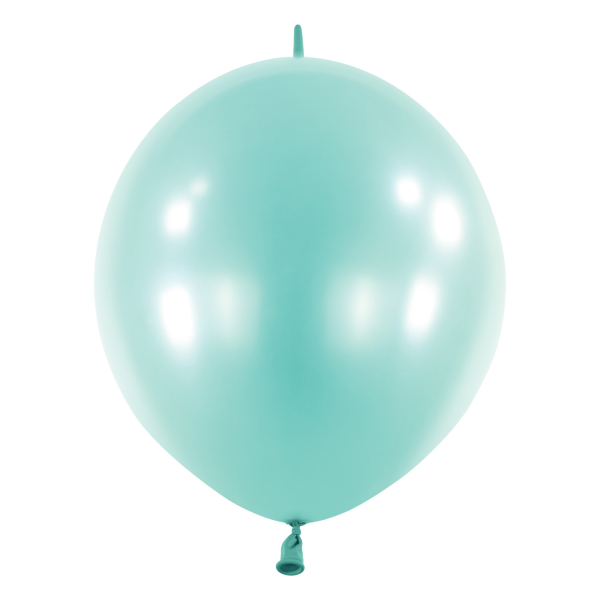 Balónky latexové spojovací dekoratérské perleťové světle modré 15 cm 100 ks