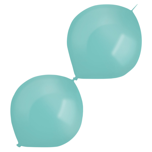 Balónky latexové spojovací dekoratérské perleťové světle modré 30 cm 50 ks