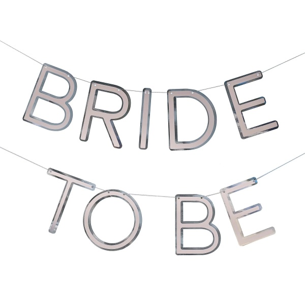 Levně Banner Bride To Be stříbrný 1,5 m