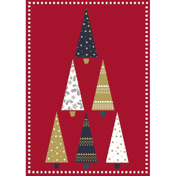 Blahopřání s obálkou červené Stromky