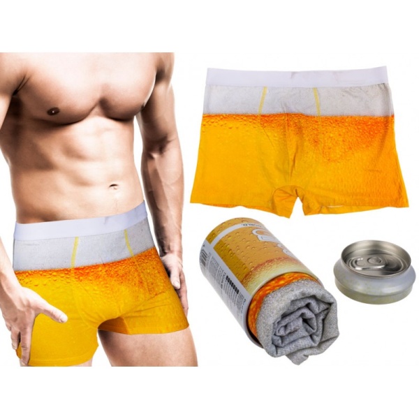 Beer party - Boxerky v plechovce pivo vel. L