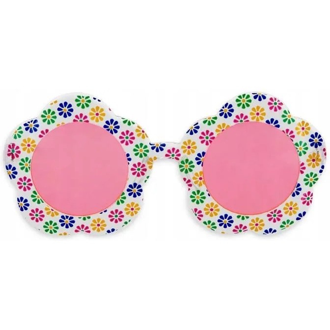 Brýle květinové s růžovými sklíčky