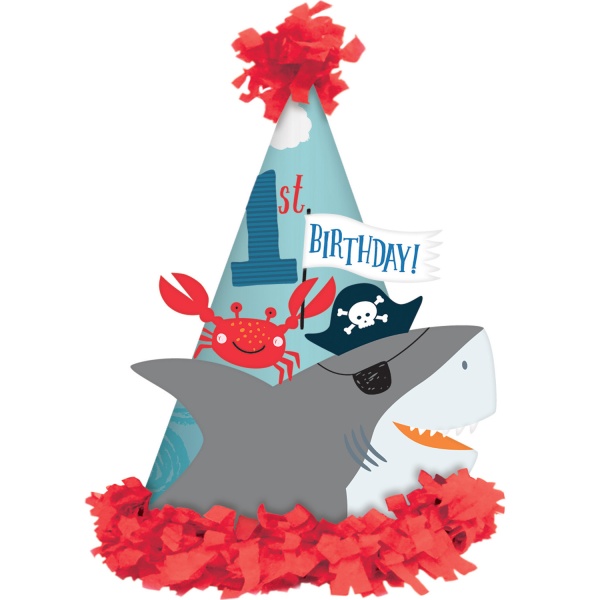 1. narozeniny - Čepička na party papírová Ahoy