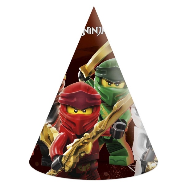 Levně Lego Ninjago - Čepičky papírové 6 ks