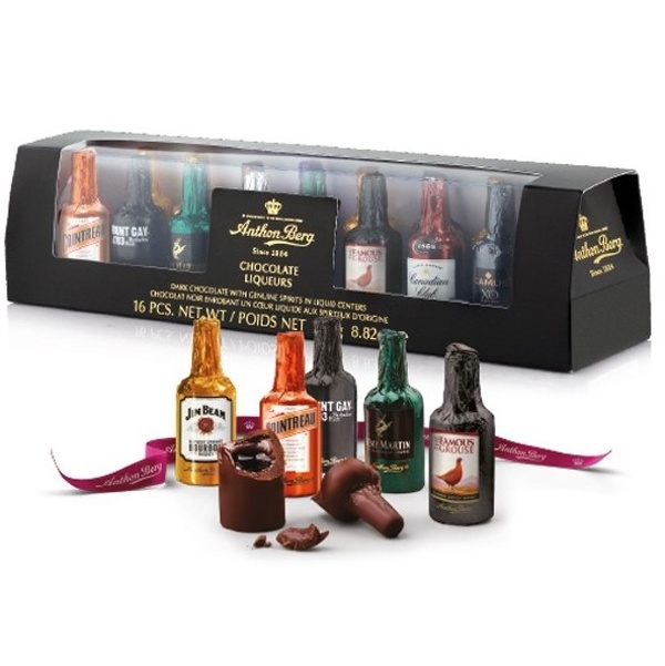 Čokoládové lahvičky s alkoholem Anthon Berg 250 g