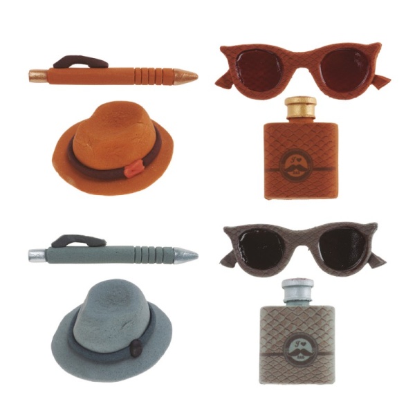 Cukrové dekorace na cupcakes Den otců 16 ks