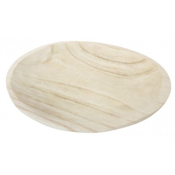Dřevěný talíř přírodní 29,5 cm