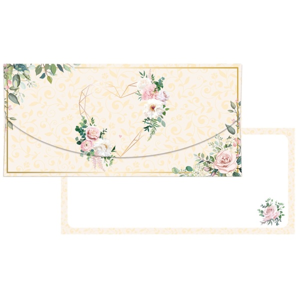 Dárková obálka Květy a listy