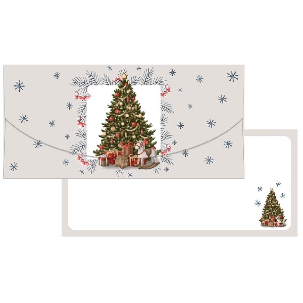 Dárková obálka Stromeček a větvičky 21 x 10 cm