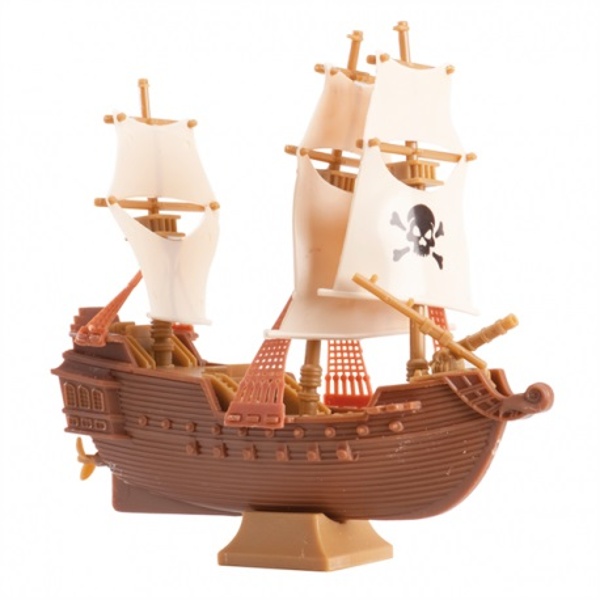Dekorace na dort Pirátská loď 11 x 11cm
