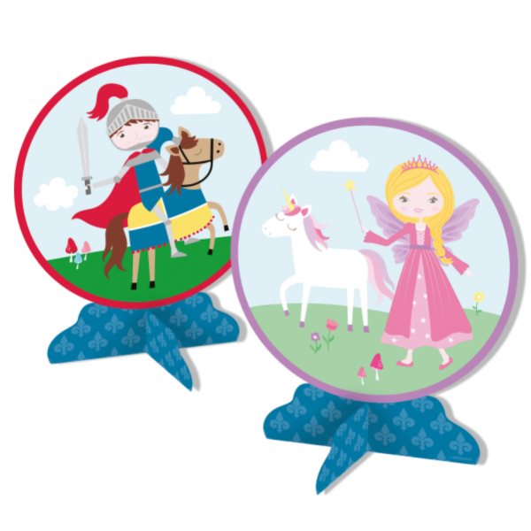 Dekorace na stůl Princezna a rytíř 24 cm