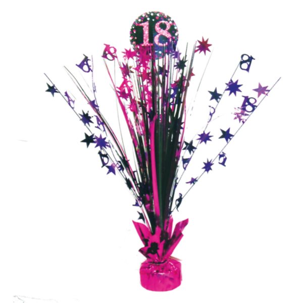 Dekorace na stůl fóliová Sparkling růžová  46 cm