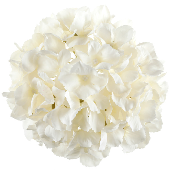 Dekorace umělá květina Hortenzie krémová 20 cm