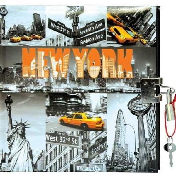 Deník se zámkem New York 15 x 18 cm