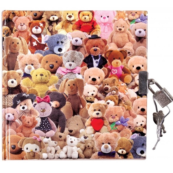 Medvídci - Deník se zámkem 15 x 18 cm