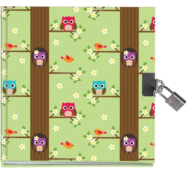 Deník se zámkem Sovičky na stromě 15 x 18 cm