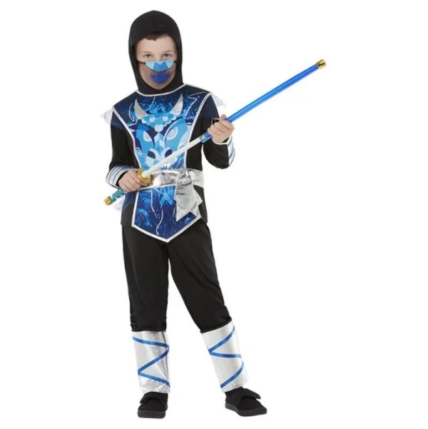 Levně Dětský kostým Ninja bojovník M 7-9 let
