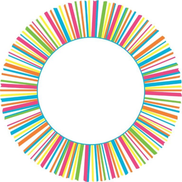 Dortová podložka s proužky multicolor 31 cm