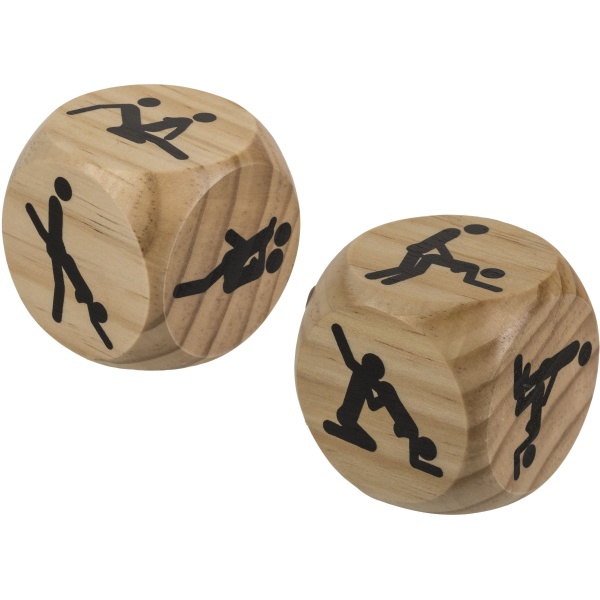 Dřevěná kostka Kamasutra 6 x 6 cm