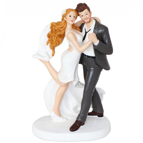 Figurka na dort Tančící ženich a nevěsta 18,8 cm
