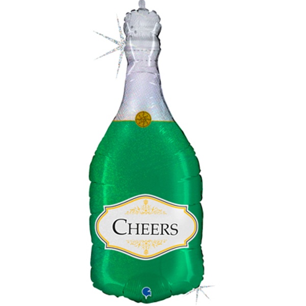 Balónek fóliový láhev šampusu Cheers