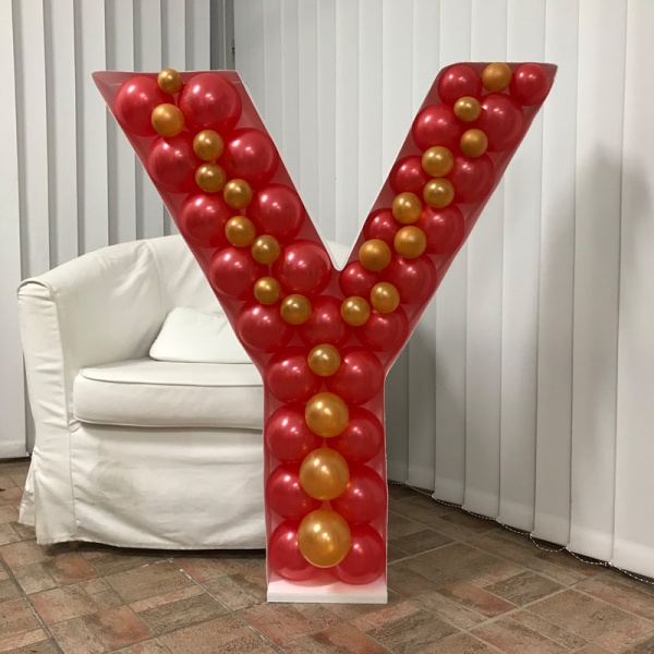 Forma na balónky Písmeno Y 100 x 86 cm